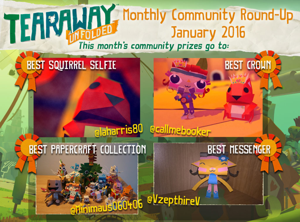 Tearaway Community Roundup January 2016